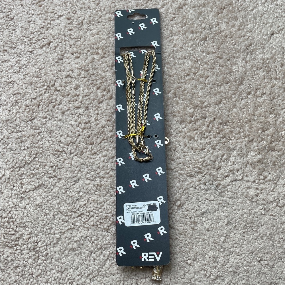 Gold Egyptian Pendant Necklace Set (3 Necklaces) - Picture 3 of 3